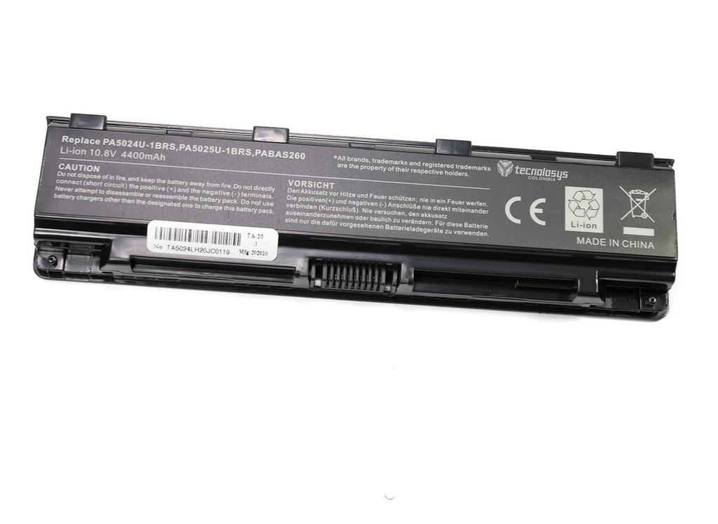 Bateria Portatil Toshiba C40-A / C845D / L800