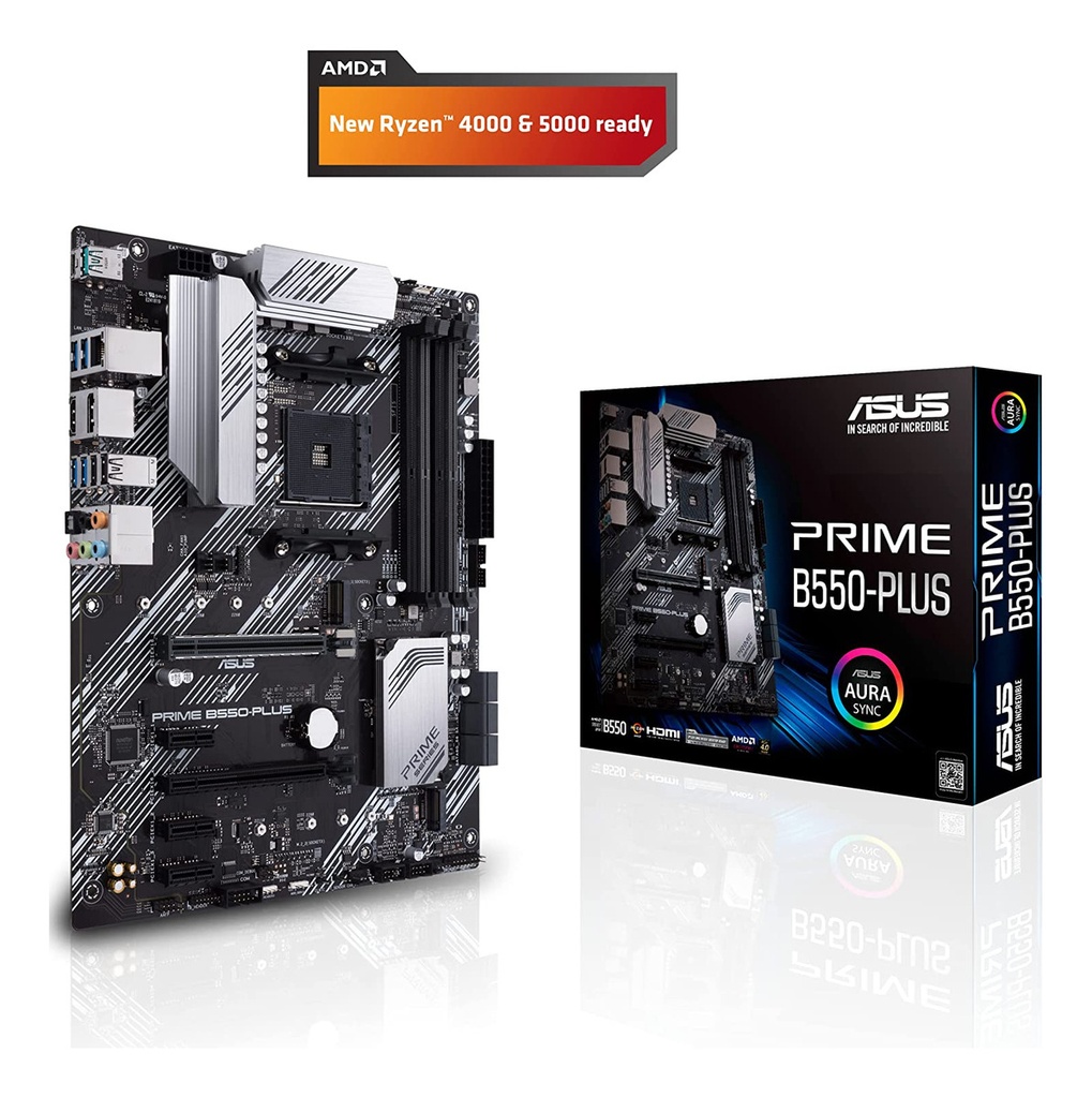Board ASUS Prime B550-PLUS AMD AM4 Zen 3 Ryzen 5000 y 3ª gen