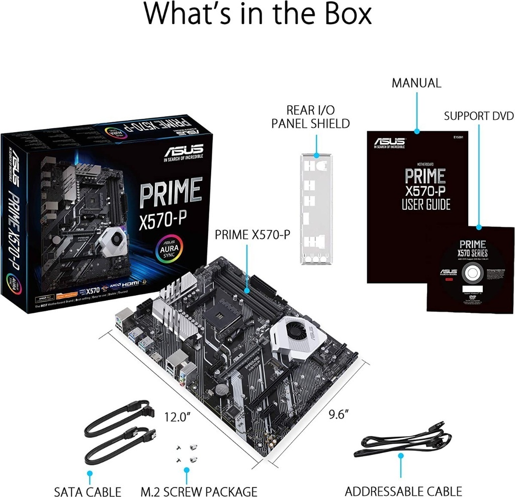 BOARD ASUS PRIME X570-P AM4 AMD RYZEN
