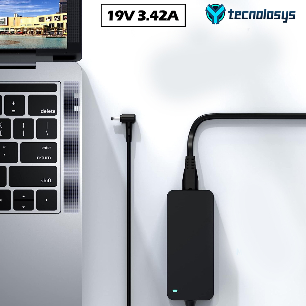 CARGADOR PORTATIL ASUS VIVOBOOK 19V 3.42 AMP 4.0*1.35MM HOMOLOGADO