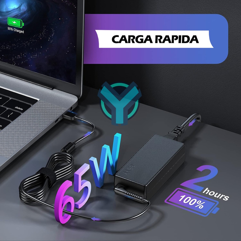 CARGADOR PORTATIL LENOVO 20V 3.25 AMP USB HOMOLOGADO