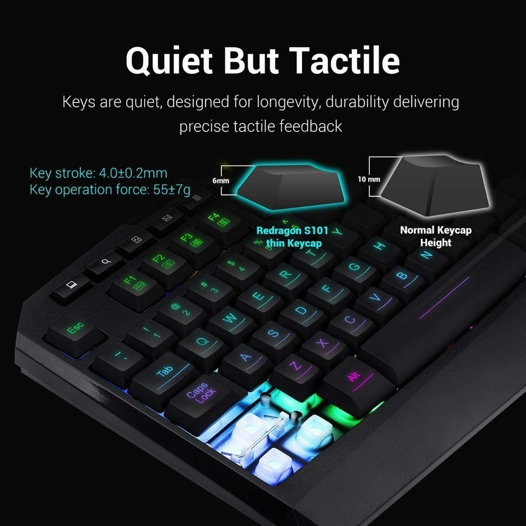 Combo Teclado Mouse S101-3 REDRAGON