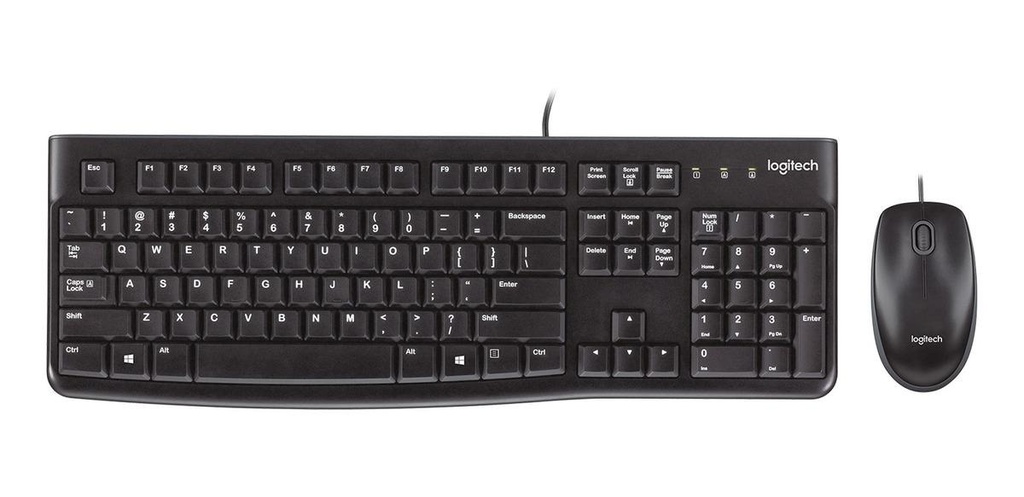 COMBO TECLADO Y MOUSE LOGITECH MK120 ALAMBRICO