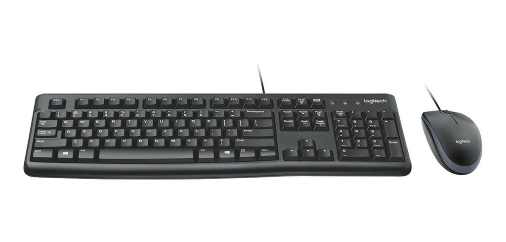 COMBO TECLADO Y MOUSE LOGITECH MK120 ALAMBRICO