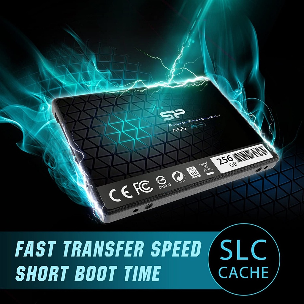 DISCO SSD 256GB SILICON POWER A55 3D NAND SLC SATA III