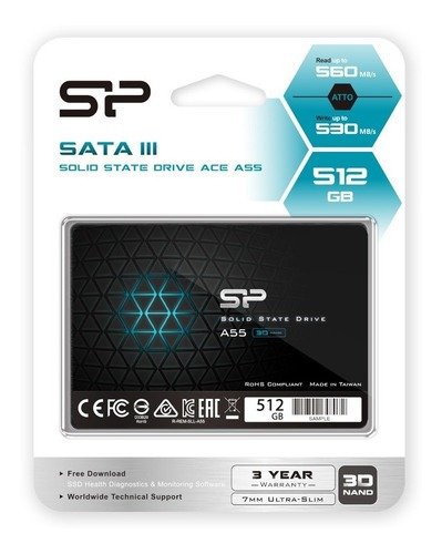 SSD 512GB SILICON POWER SP SATA III 2.5"