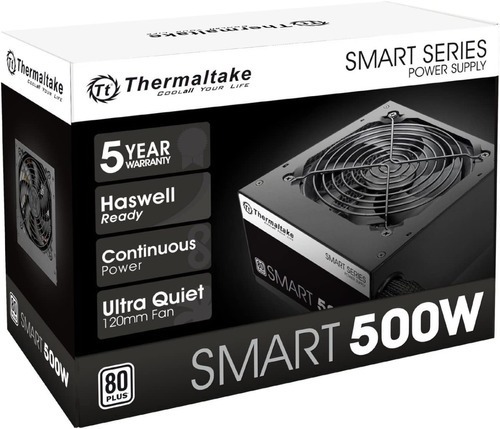 Fuente de Poder Thermaltake 500W 80 PLUS White Smart