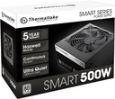 Fuente de Poder Thermaltake 500W 80 PLUS White Smart