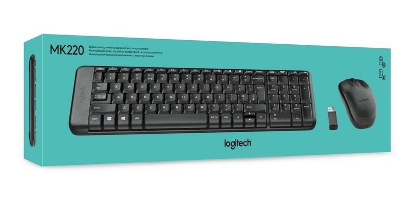 COMBO TECLADO MOUSE INALAMBRICO MK220 LOGITECH