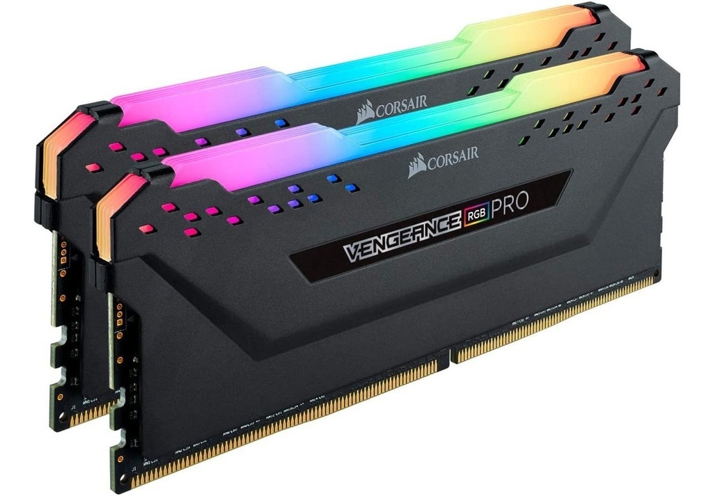 KIT MEMORIA RAM PC DDR4 16GB(2x8GB) 3600MHZ CORSAIR VENGEANCE RGB PRO