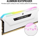 KIT RAM PC DDR4 16GB (2X8GB) 3200MHZ CORSAIR VENGEANCE RGB PRO SL BLANCO
