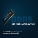 Memoria RAM Portatil 8GB DDR5 4800MHz CRUCIAL