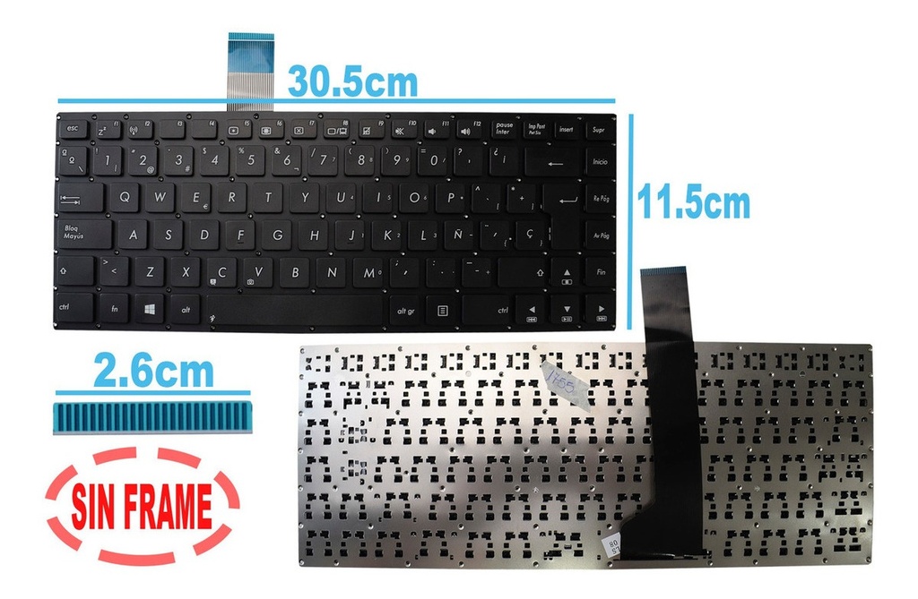 Teclado Asus K46 / S46 / K46CB / E46C / A46CM