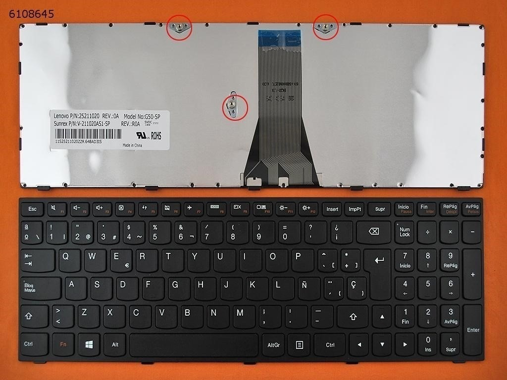 Teclado Portatil Lenovo G50 / 500-15ISK / B50-30 G50-45