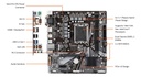 Board Gigabyte H610M S2H LGA1700 DDR5 Intel 12th