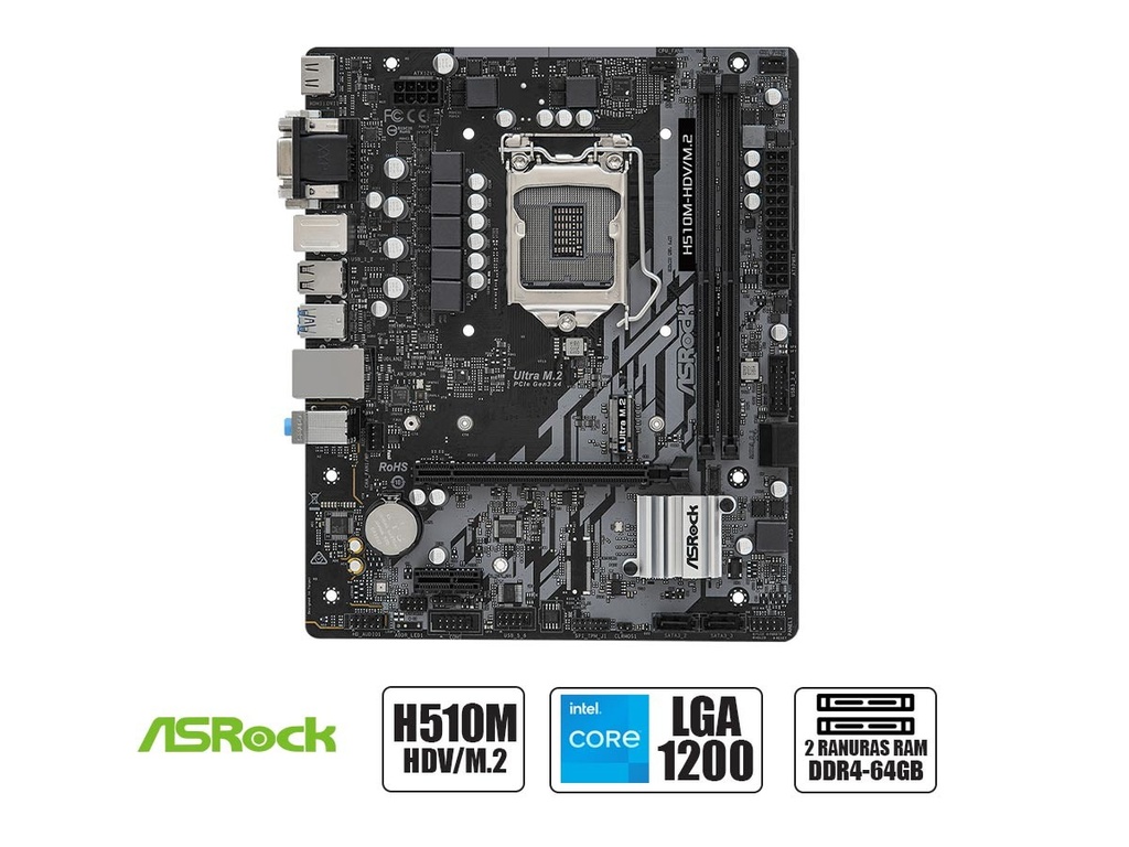 BOARD ASROCK H510M-HDV/M.2 SE SOCKET 1151 10GN/11GN