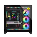 CHASIS GAMER DARNESS JX126 NEGRO / 6 COOLERS ARGB