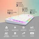 Redragon K509 Pro Teclado inalámbrico para juegos, 2.4G y teclado Bluetooth, retroiluminado RGB con 104 teclas