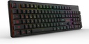 Redragon K509 Pro Teclado inalámbrico para juegos, 2.4G y teclado Bluetooth, retroiluminado RGB con 104 teclas