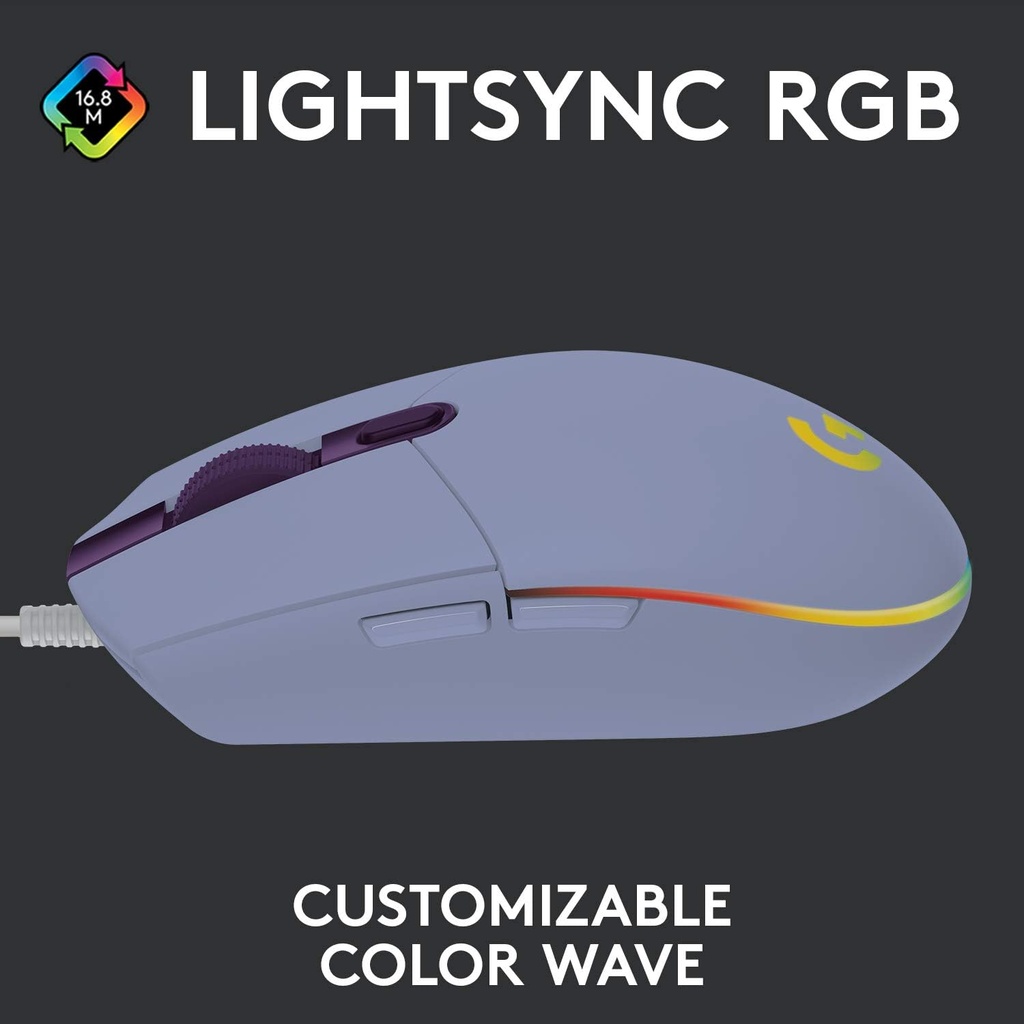 LOGITECH G203 RGB - MOUSE CABLEADO PARA VIDEOJUEGOS