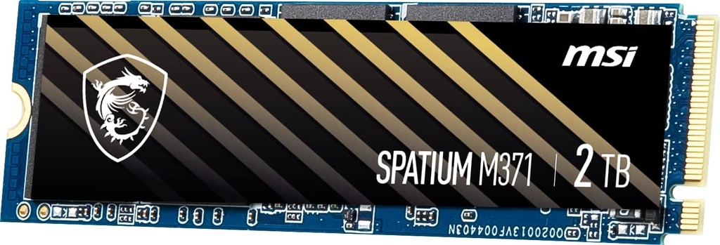 SSD MSI SPATIUM M371 NVMe M.2 2TB SSD interno PCIe Gen3 NVMe 3D NAND