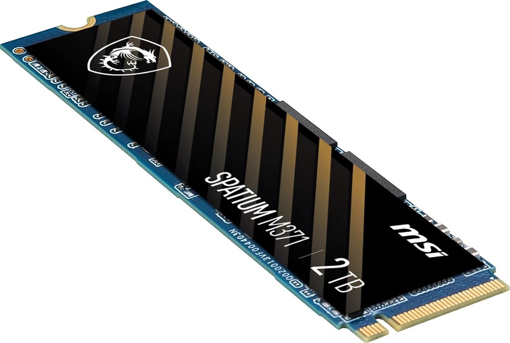 SSD MSI SPATIUM M371 NVMe M.2 2TB SSD interno PCIe Gen3 NVMe 3D NAND