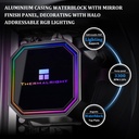 Thermalright Frozen Prism 240 Black ARGB Enfriador  para CPU con ventilador ARGB de 4.724 in LGA1700/1150/1151/1200/2011