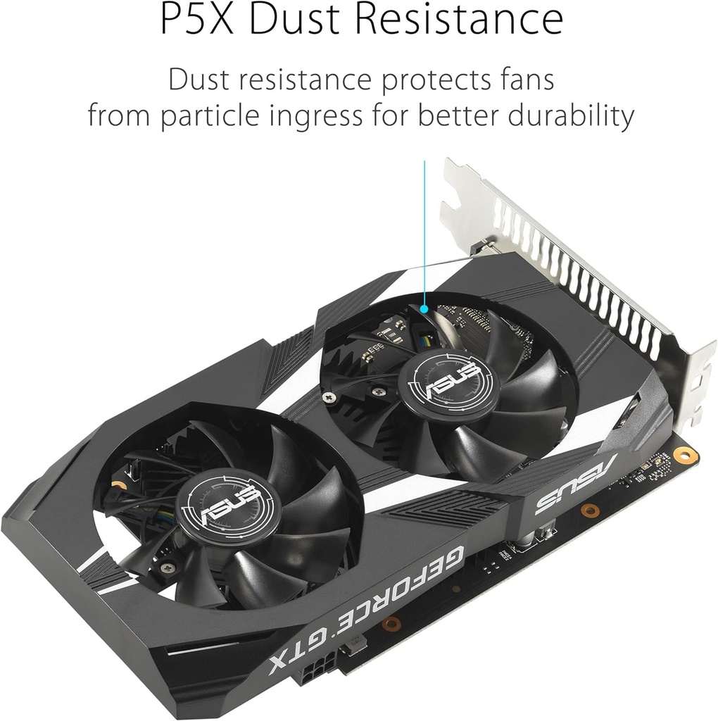 ASUS Dual GeForce® GTX 1650 V2 OC Edition 4 GB GDDR6 (PCIE 3.0, memoria GDDR6 de 4 GB