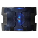 BASE PORTATIL 1 VENTILADOR PLEGABLE NEGRO MOD:638B