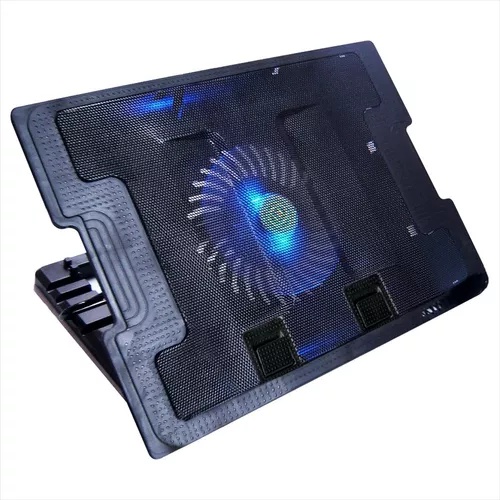 BASE PORTATIL 1 VENTILADOR PLEGABLE NEGRO MOD:638B