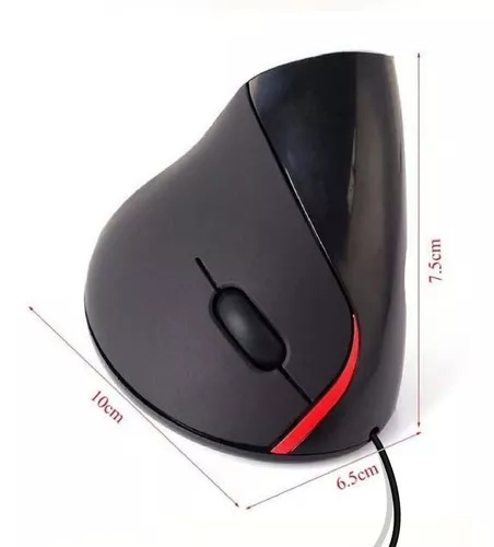 MOUSE ERGONOMICO USB 2ND GENERACION NEGRO