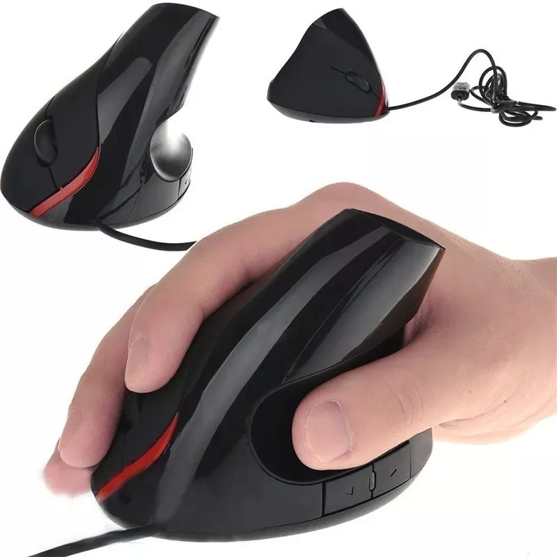 MOUSE ERGONOMICO USB 2ND GENERACION NEGRO