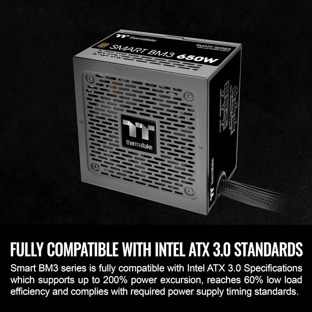 Thermaltake Smart BM3 650W 80Plus Bronze ATX 3.0 y PCIE 5.0 Ready Fuente de alimentación semimodular