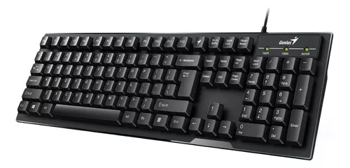 Teclado Genius Smart KB-102 USB Negro Resistente a Liquidos