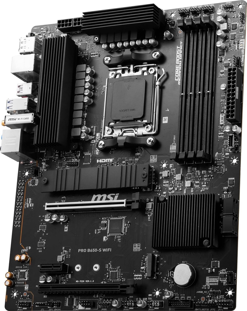 MSI PRO B650-S WiFi ProSeries Placa base AMD Ryzen serie 7000, AM5, DDR5, PCIe 4.0