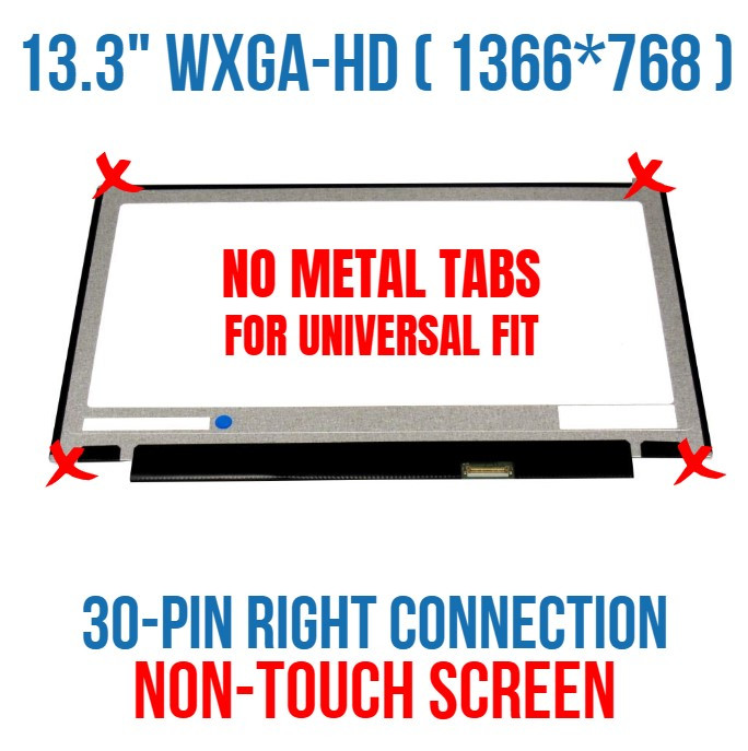 PANTALLA PORTATIL LED ULTRA SLIM 13.3 PUL 30 PINES MODELO: LP133WH2