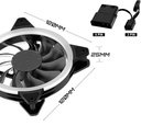 KIT 3 COOLER UPHERE RGB 3 PINES Y FUENTE