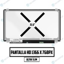 PANTALLA PORTATIL LED ULTRA SLIM 15.6 PUL 30 PINES HD CON SOPORTES