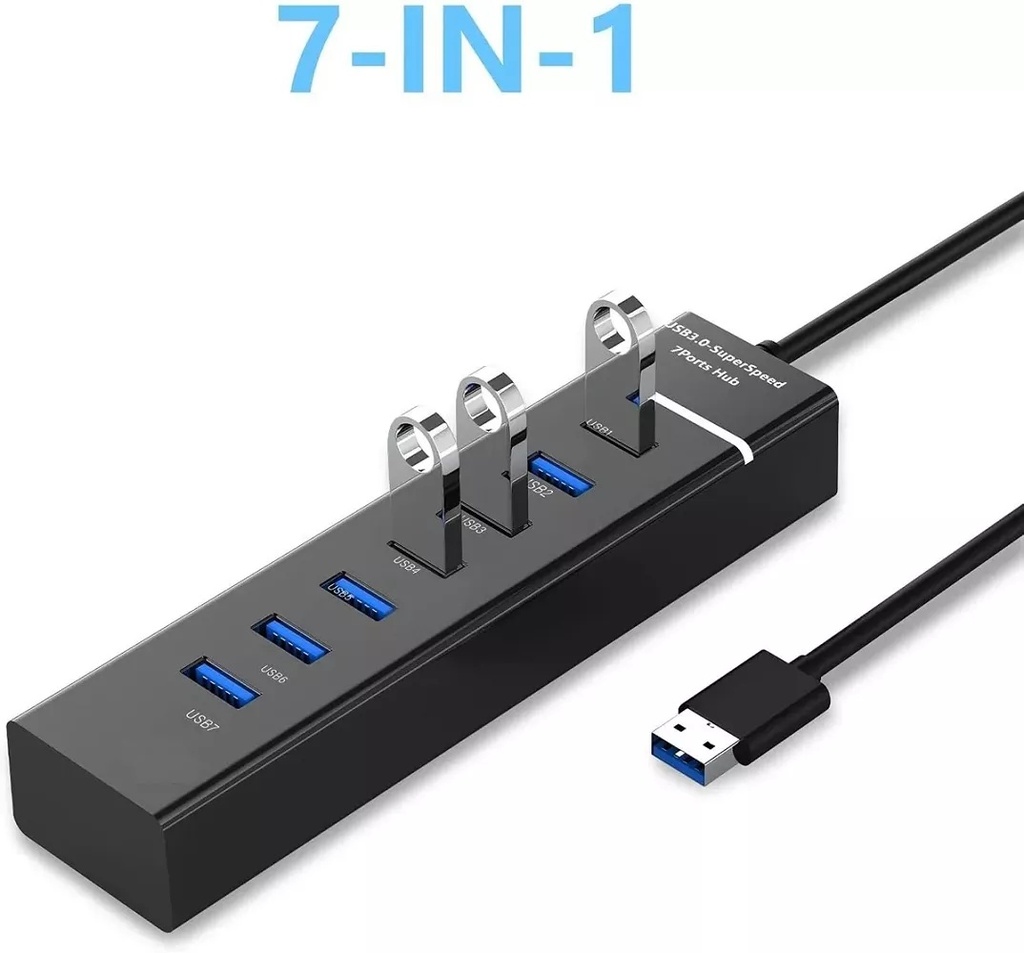 HUB USB 7 PUERTOS 3.0