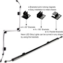 Tira LED RGB direccionable para PC, tira magnética ARGB de arco iris difusa de 2 x 15.7 pulgadas para Aura SYNC de 5 V, 3 pines, fusión Gigabyte RGB, sincronización de luz mística MSI