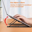 Base Soporte Para Portatil en Aluminio 7 Posiciones