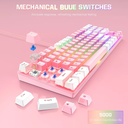 Combo Gamer Teclado y Mouse G26-CW905 Pink Mecánico Onikuma