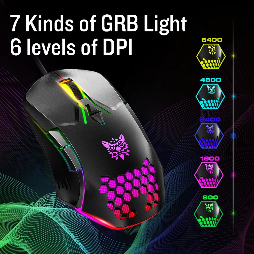 Mouse Gamer Onikuma CW902 Negro