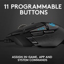 Mouser Gamer G502 Hero Logitech 25600 ppp RGB
