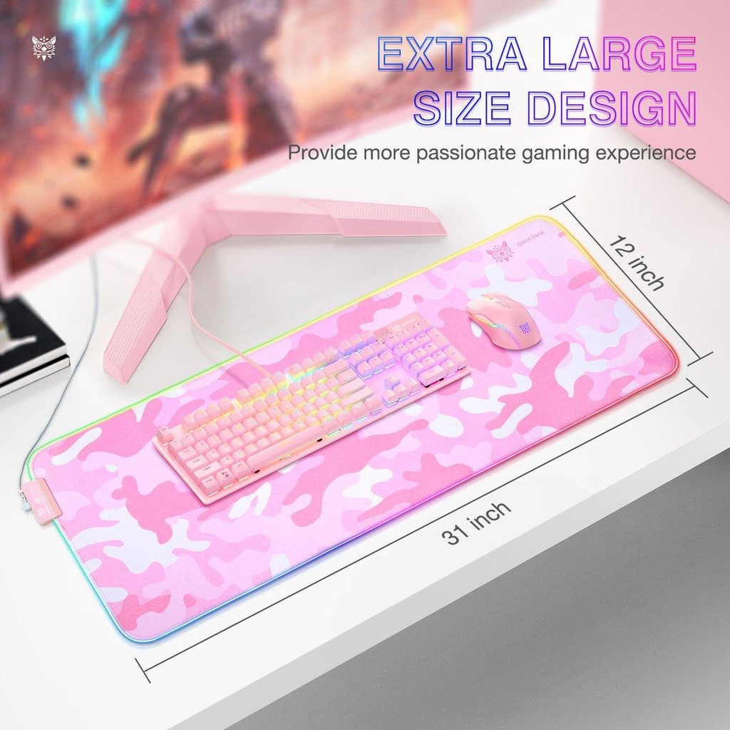 PAD MOUSE RGB G6 PINK ONIKUMA