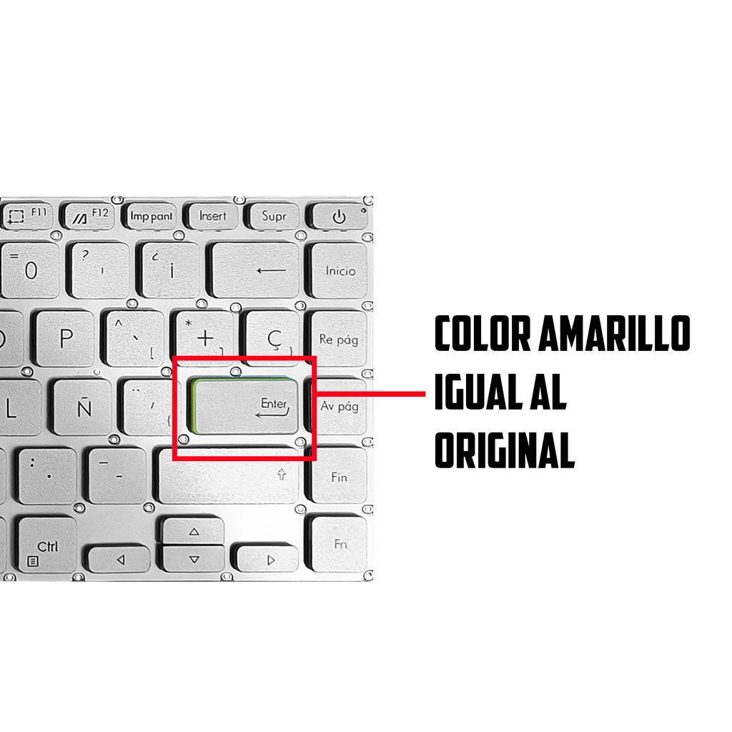 TECLADO ASUS X413 X421 E410 S433 VIVOBOOK S14 PLATEADO