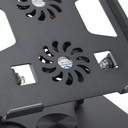 Soporte para portátil 2 Ventiladores YL-906