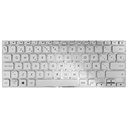 TECLADO ASUS X412 X412F X412FA X412U X412UB X412UA X412D X412 S412 D412 PLATEADO