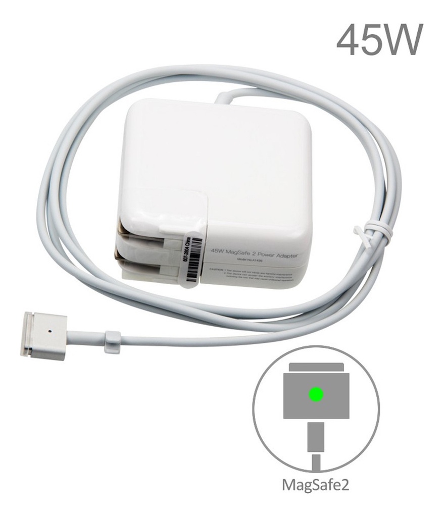CARGADOR MAC APPLE 14.5V 3.1 AMP MAGSAFE 2 45W HOMOLOGADO