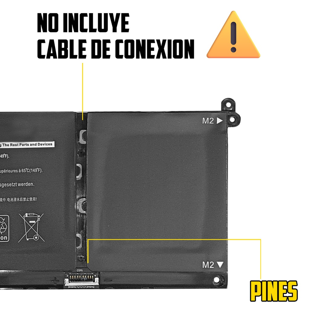 BATERIA DELL G91J0 41Wh para Dell Latitude 3420 3320 3330 3420 3430 3520 3530 Inspiron 3510 3511 3515 5310 5410 5418